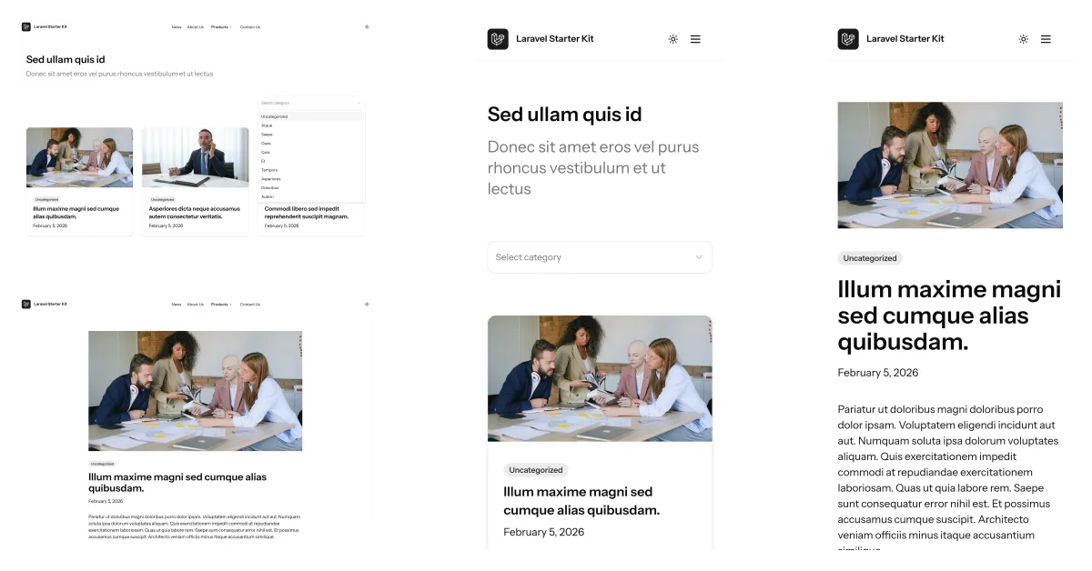 category on article pages