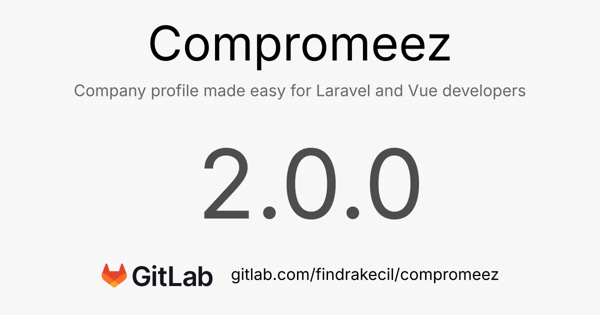 Compromeez 2.0 released with manage company contact, switch to @lucide/vue, and more