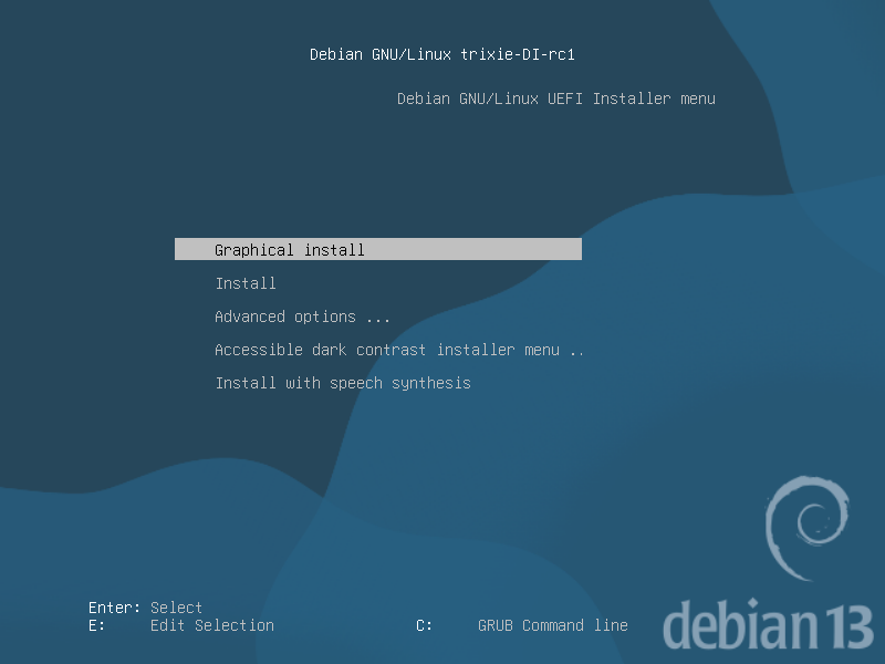 pilih cara memasang debian