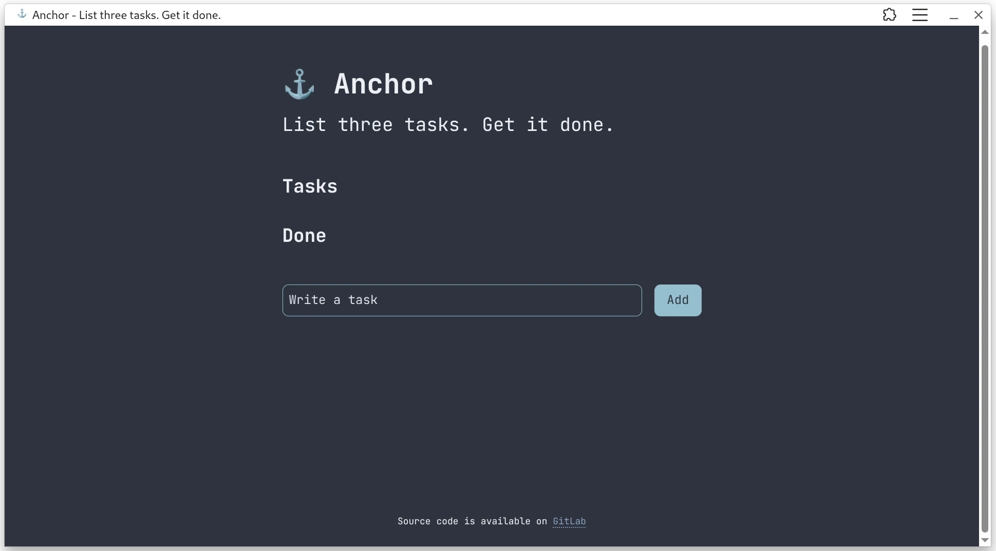 anchor on debian 13 with gnome desktop