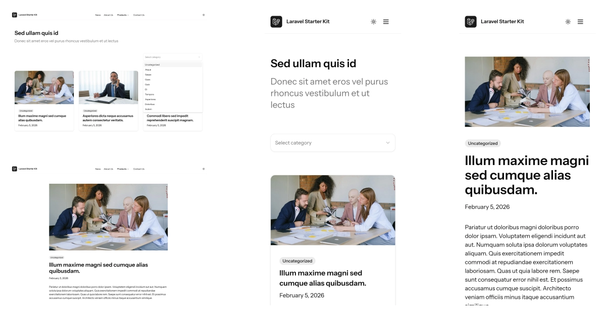 category on article pages