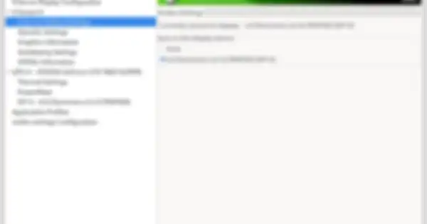pengaturan monitor NVIDIA X Server Settings