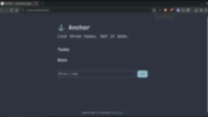 install anchor on brave browser