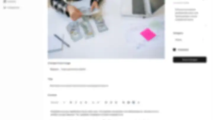 Select category on edit article page