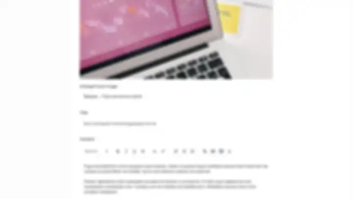 screenshot of create article page